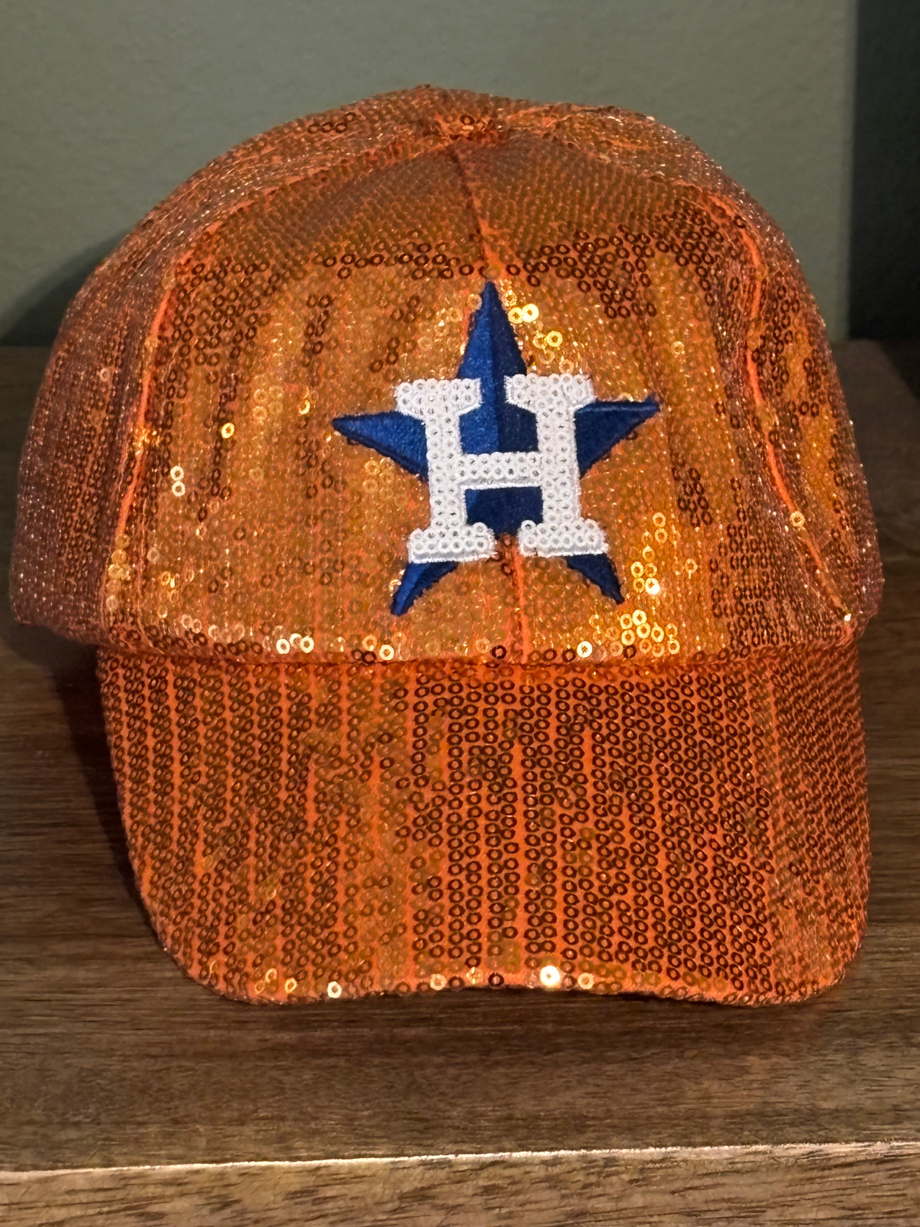 Astros Sequined Baseball Cap – Two Can Collection display picture 3