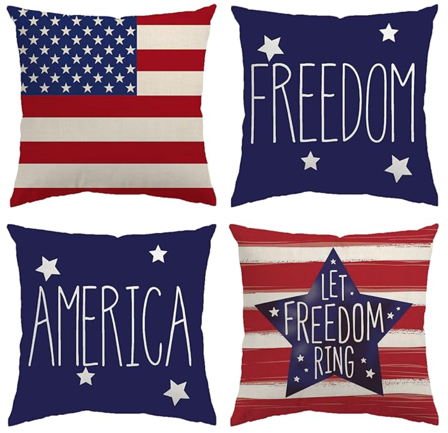 4th of July Pillow Covers