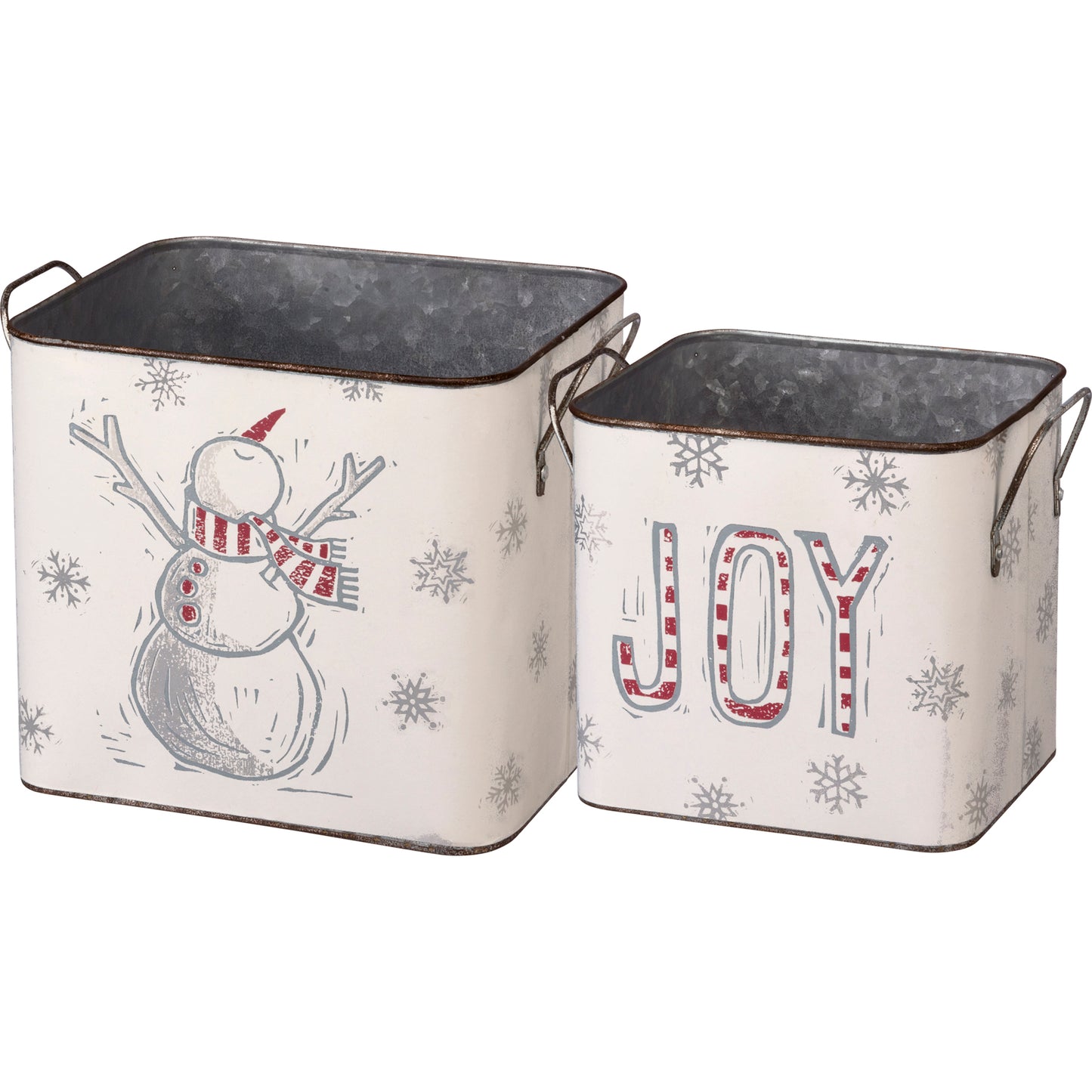 Joy Snowman Bins