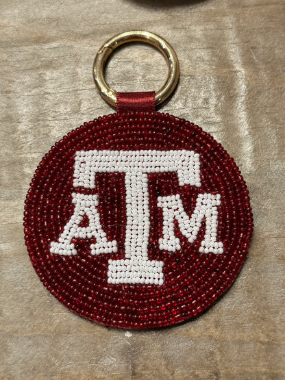 College Beaded Key Rings