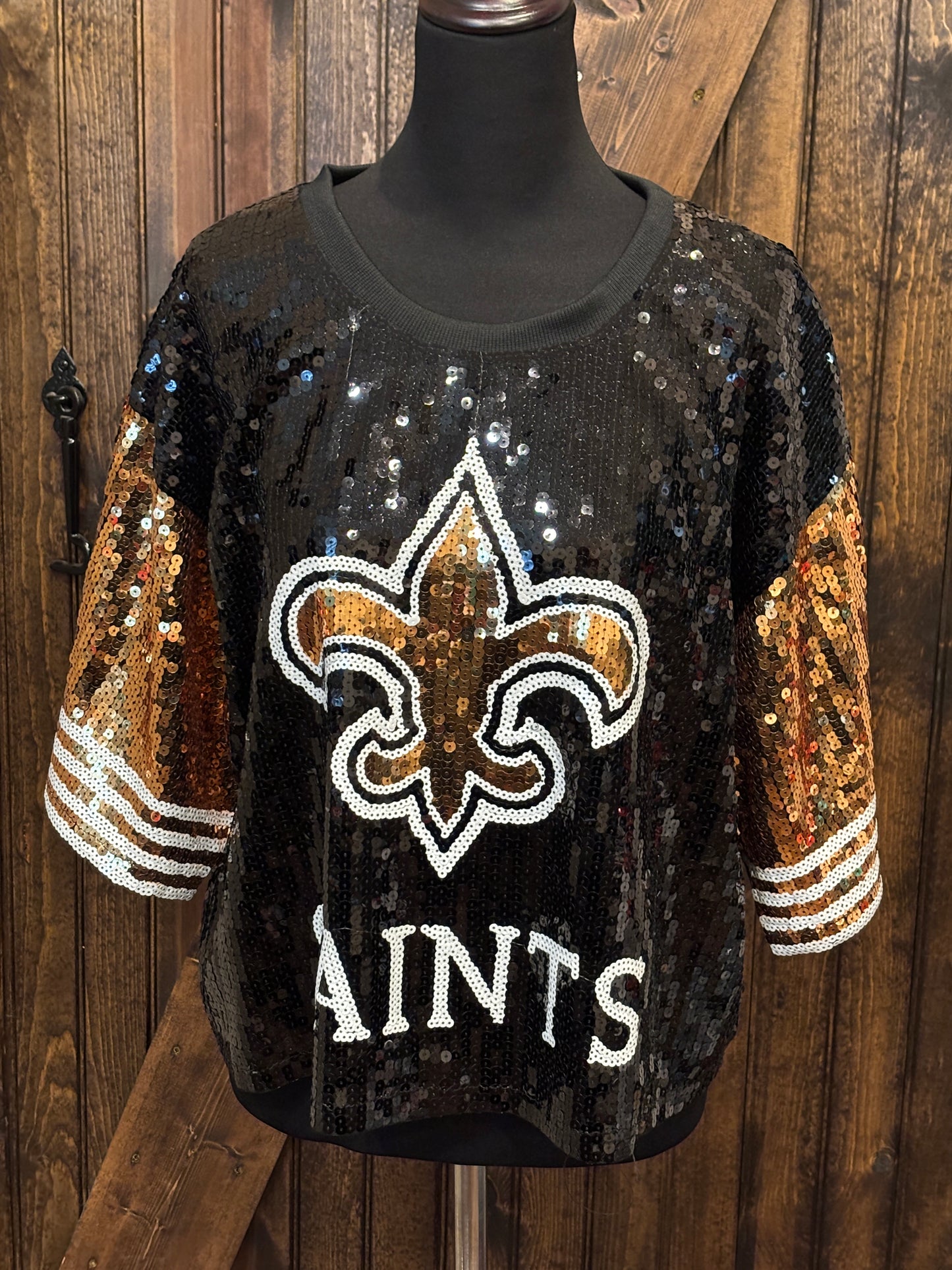 Saints Inspired Sequin Gear