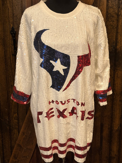 Texans Sequin Jerseys - Tunic/Dress