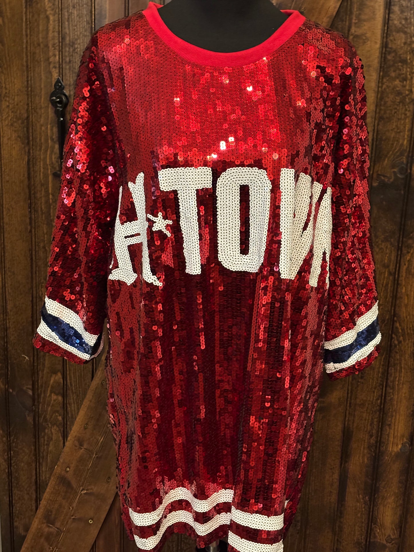 Texans Sequin Jerseys - Tunic/Dress