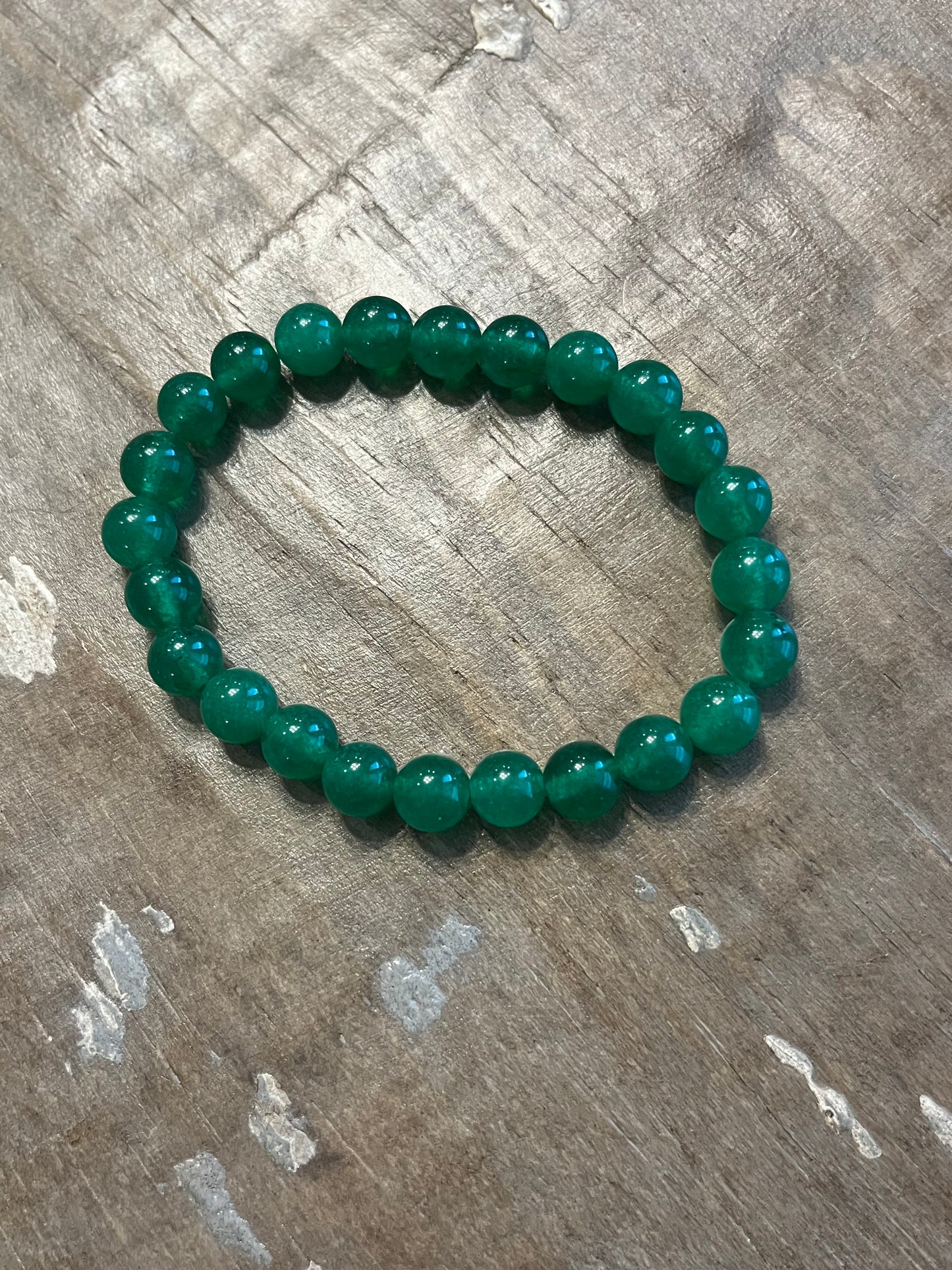 Green aventurine bead bracelet