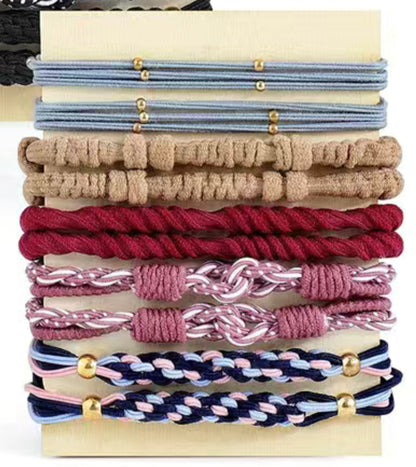 Boho Hair ties - 10 pcs