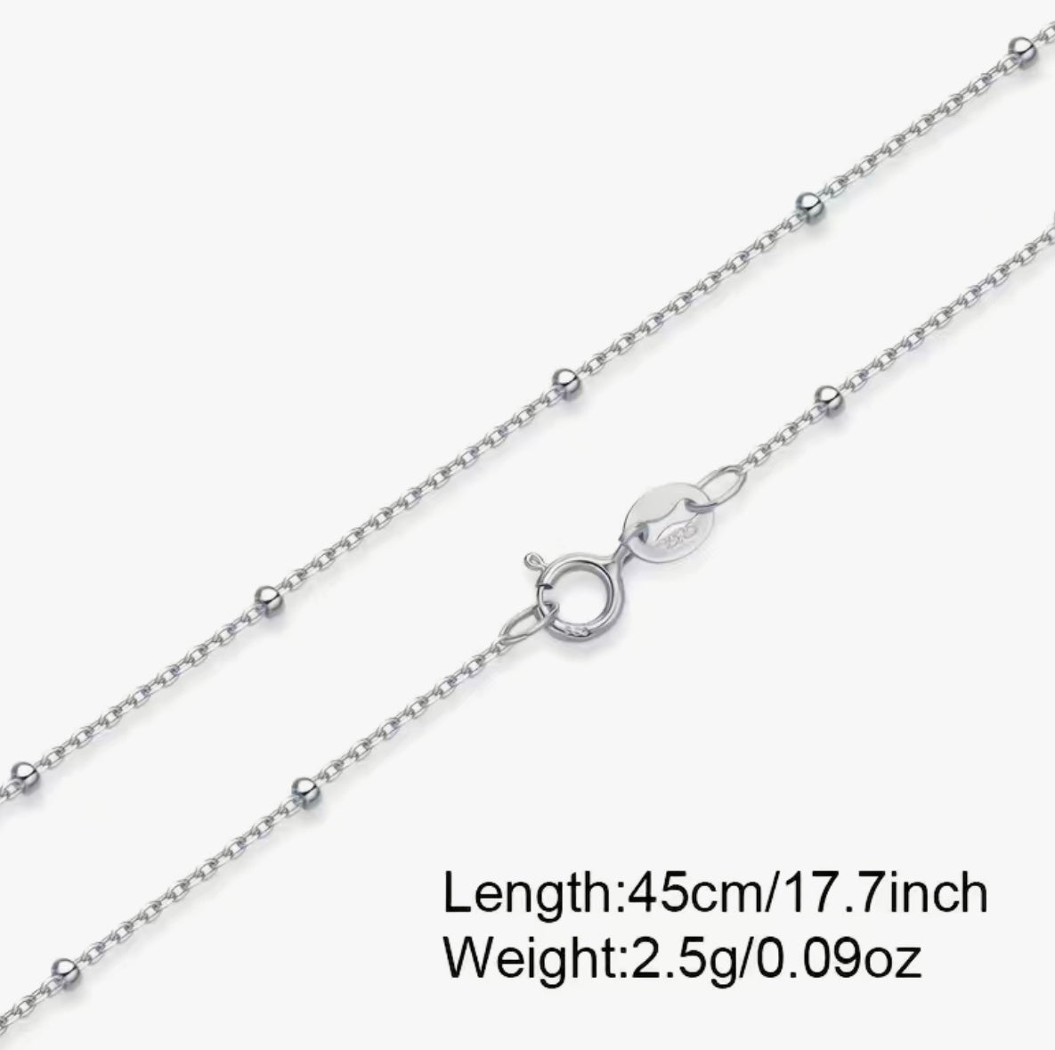 Dainty 925 Sterling Silver choker necklace