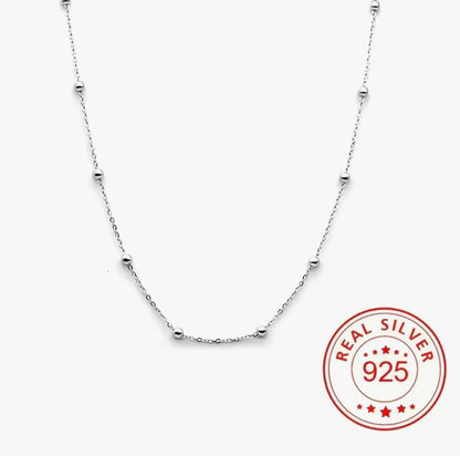 Dainty 925 Sterling Silver choker necklace