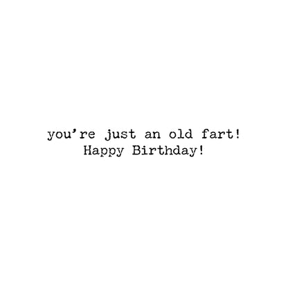 Old Fart Birthday Card