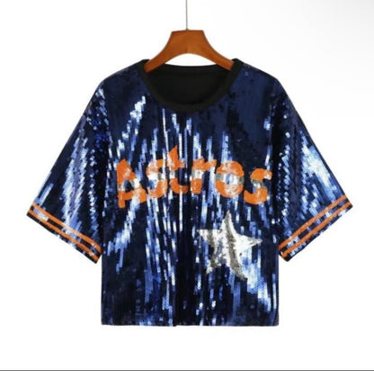 Sequin Team Jerseys - Crop/Short