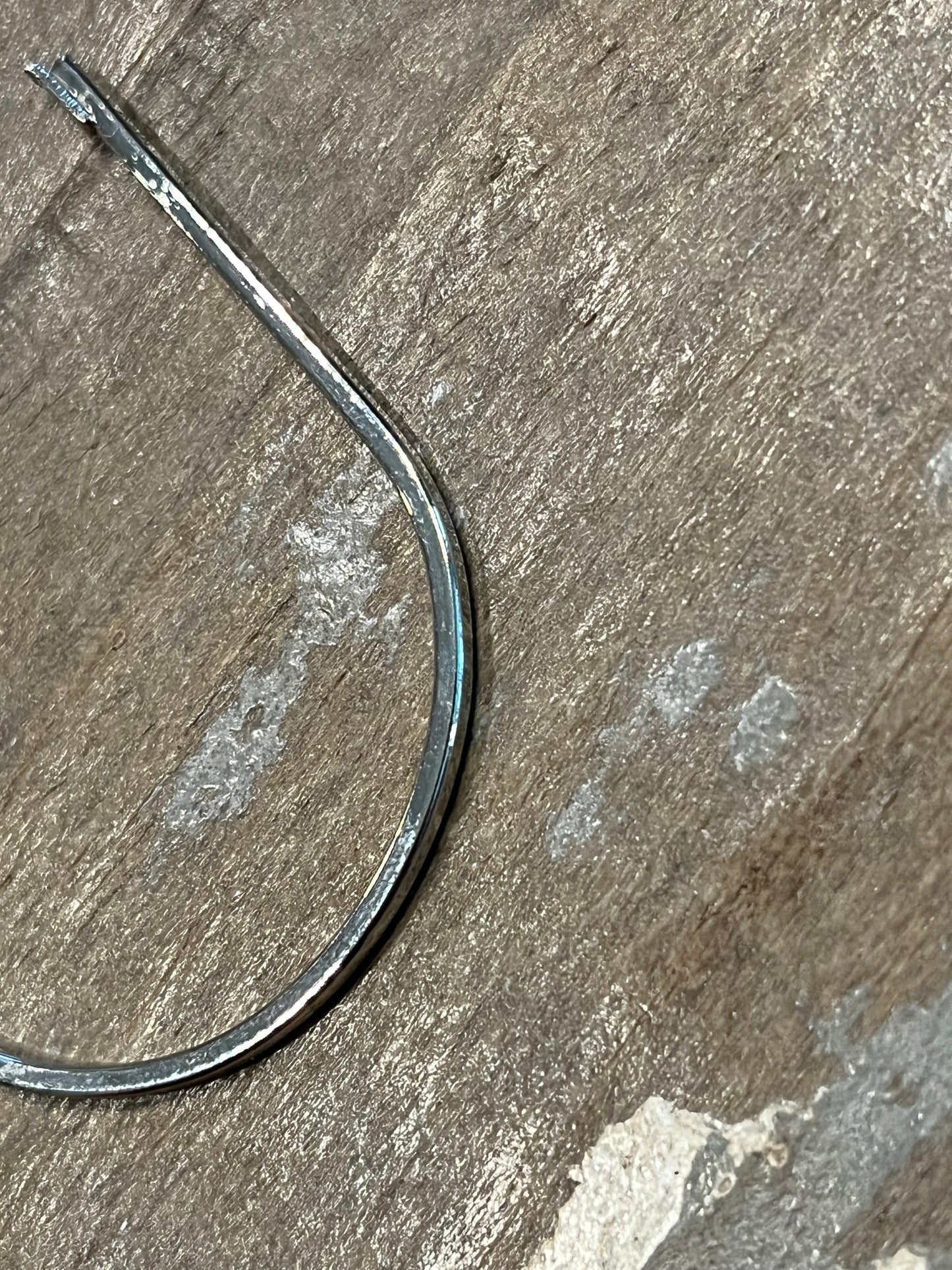 Silver Tear Drop hoop earrings