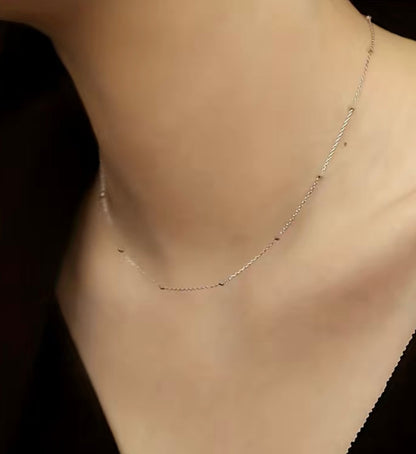 Dainty 925 Sterling Silver choker necklace