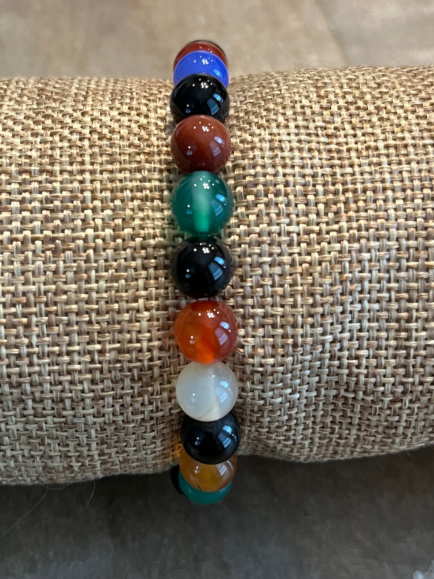 Multicolored beaded bracelet