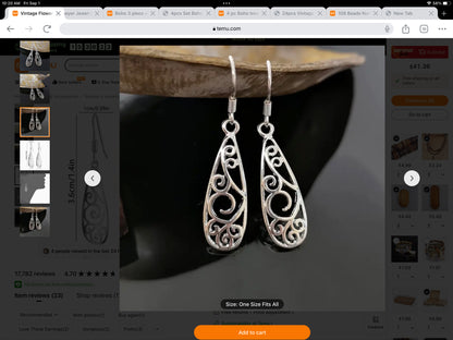 Boho Style Vintage Flower Carved Drop Earrings - 14K white Gold Plated Jewelry Gift for Women - 10mm x 36mm