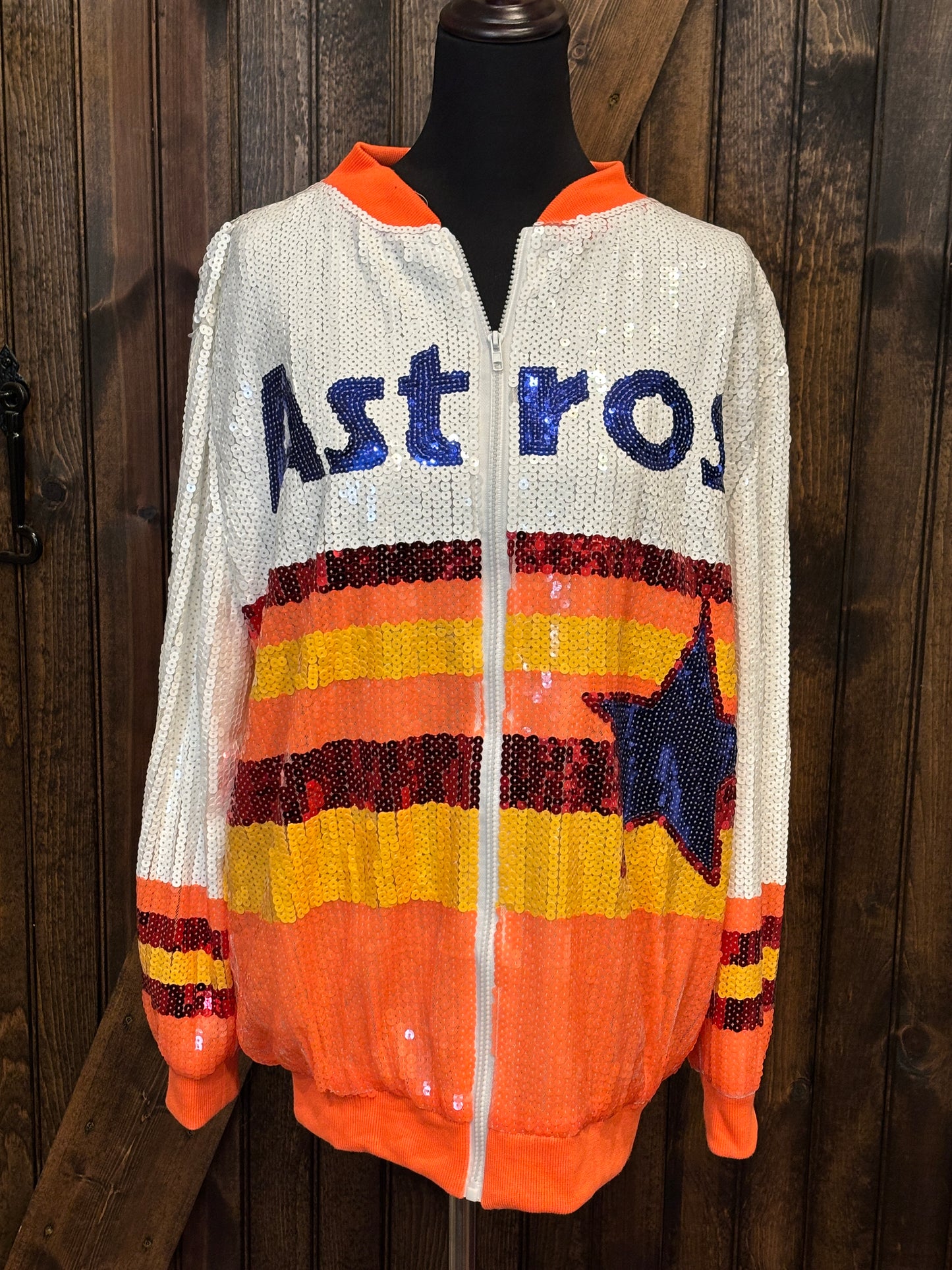 Astros and Texans Inspired Sequin Jackets