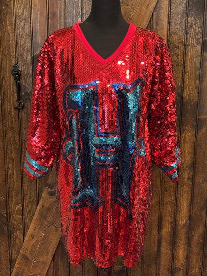Texans Sequin Jerseys - Tunic/Dress