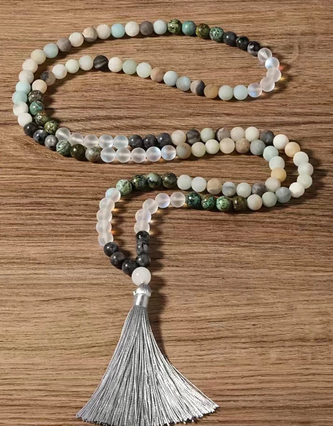 Boho Beaded Necklace with bracelet