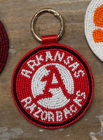 College Beaded Key Rings