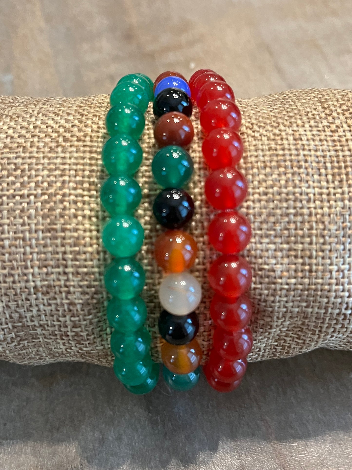 Multicolored beaded bracelet