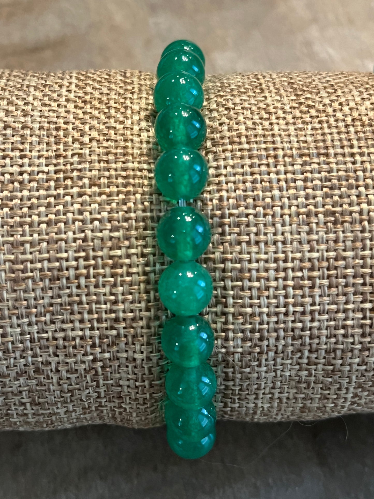 Green aventurine bead bracelet