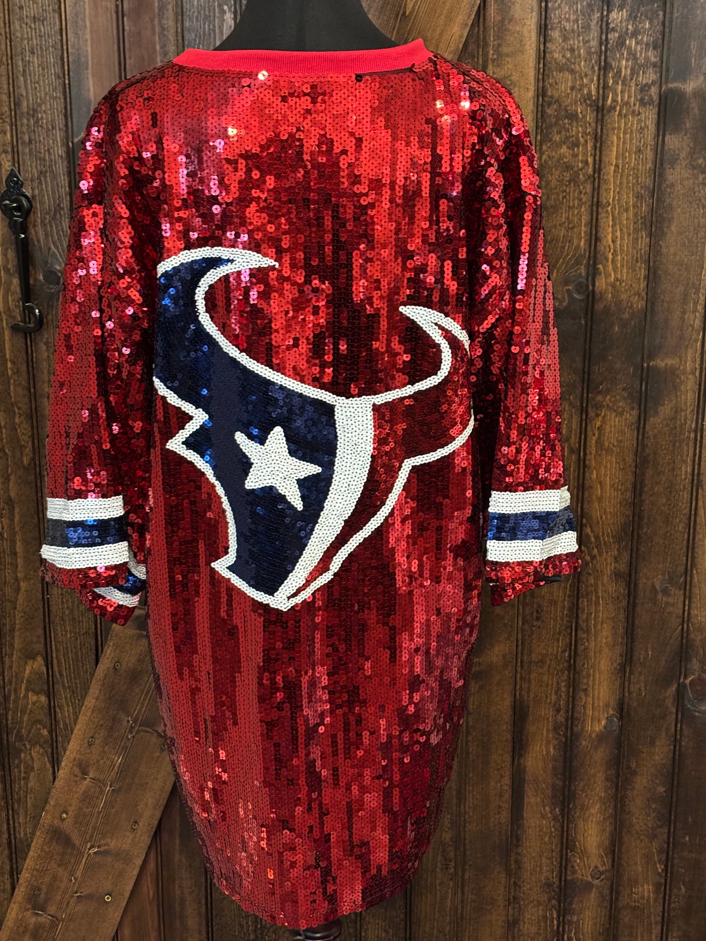 Texans Sequin Jerseys - Tunic/Dress