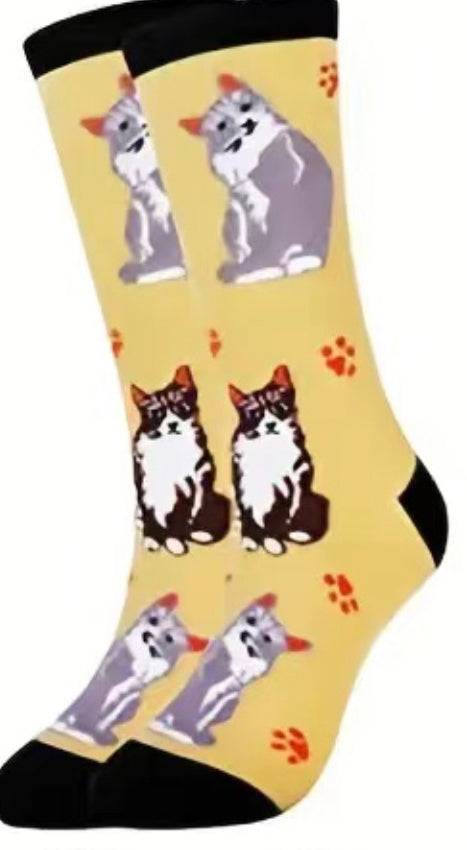 Cat Crew Socks