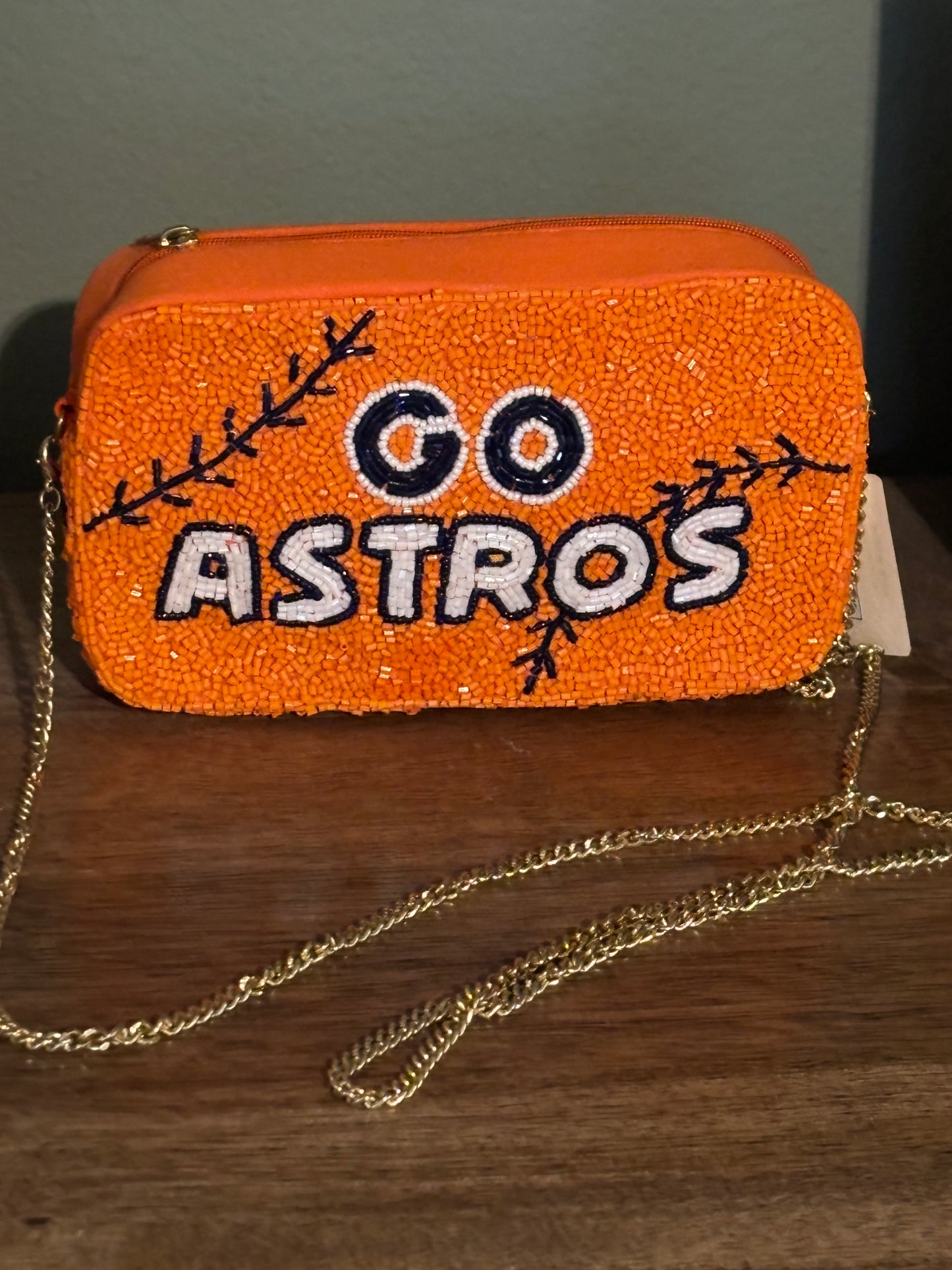 Astros Beaded Purse