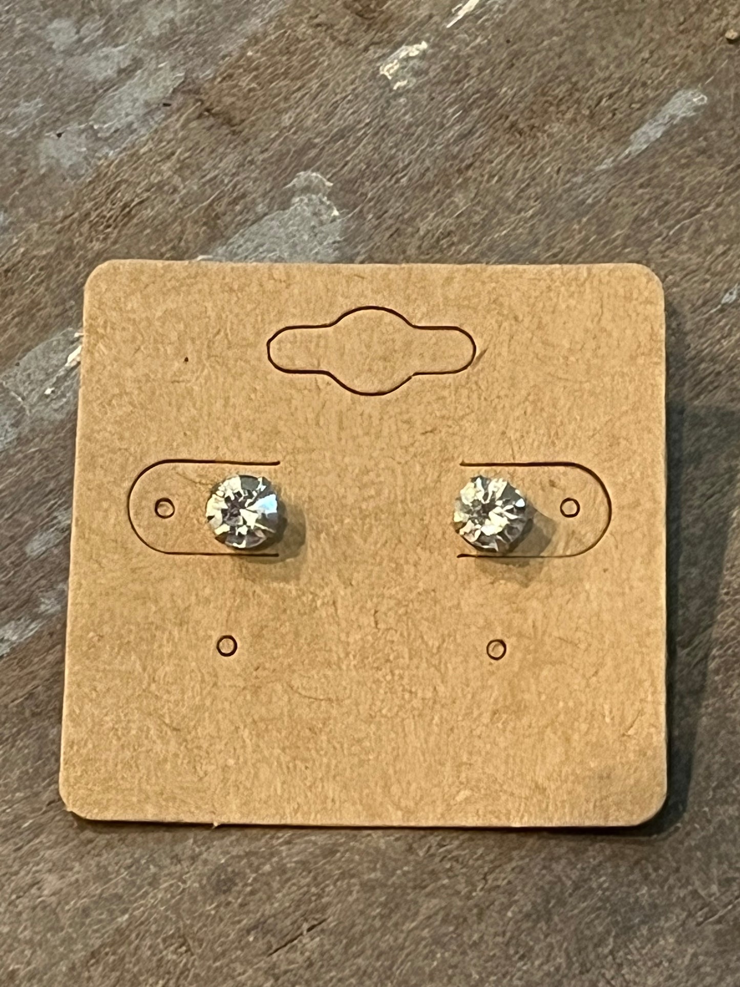 Cubic zirconia stud earrings