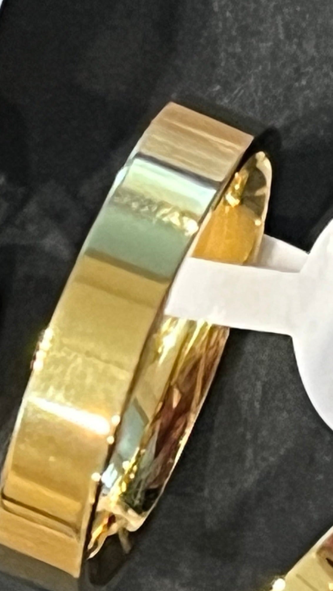 Solid 14k gold plated titanium bands - multiple sizes