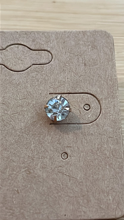 Cubic zirconia stud earrings