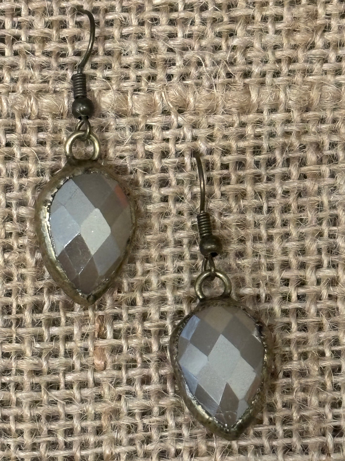 Upside Down Teardrop Crystal Dangle Earrings