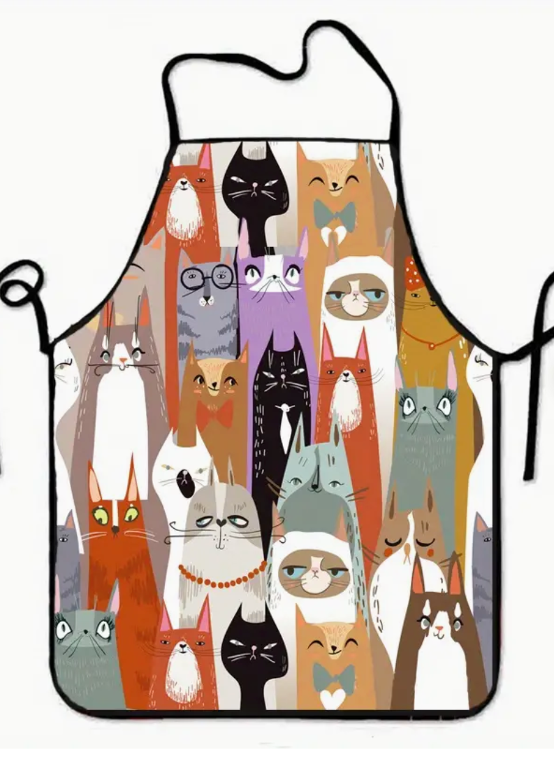 Cartoon Cat Apron