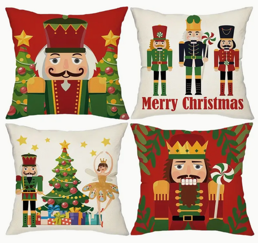 Christmas Pillow Cover- Nutcracker