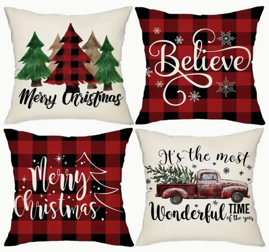 Christmas Pillow Cover - Farmhouse