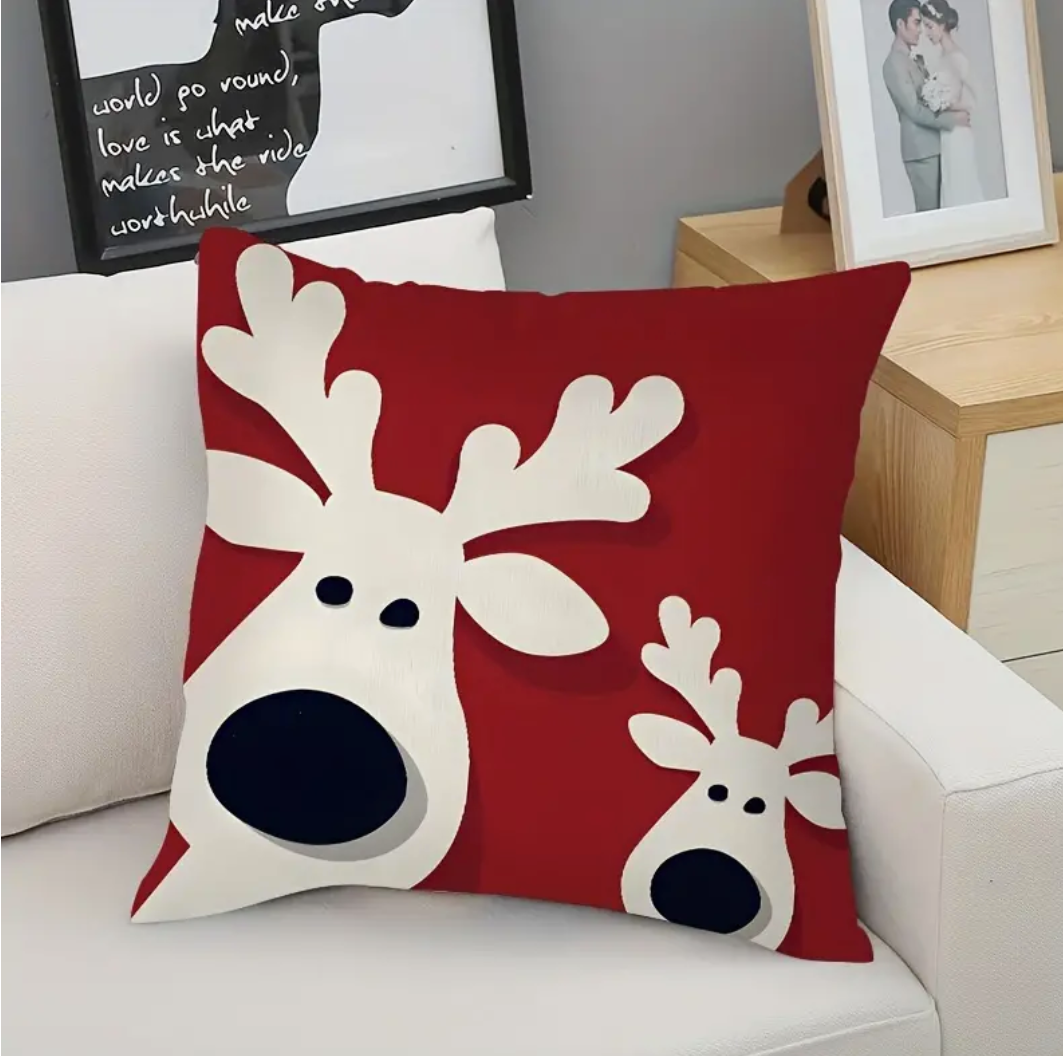 Reindeer XMAS pillow cover