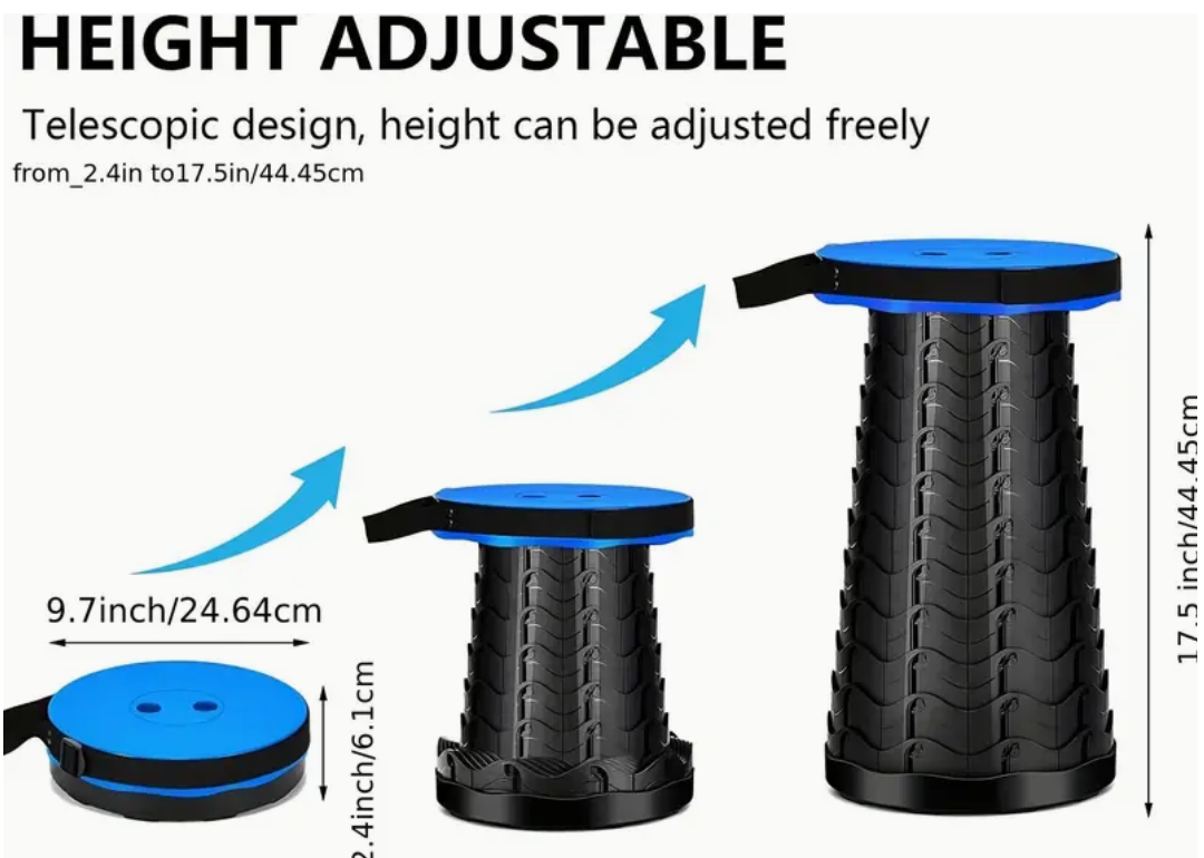 Heavy Duty Collapsible Camping Stool