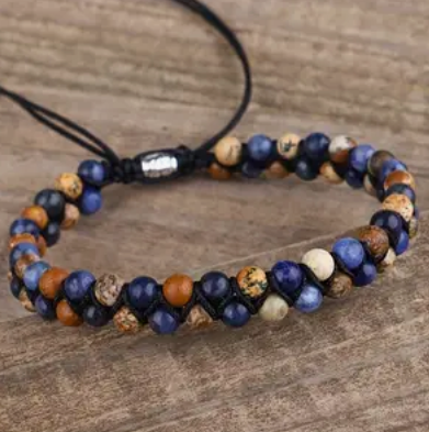 Double Layer Woven Bead Bracelet