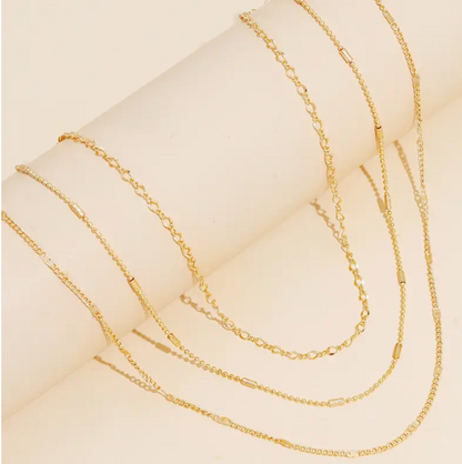 Minimalist three strand necklace