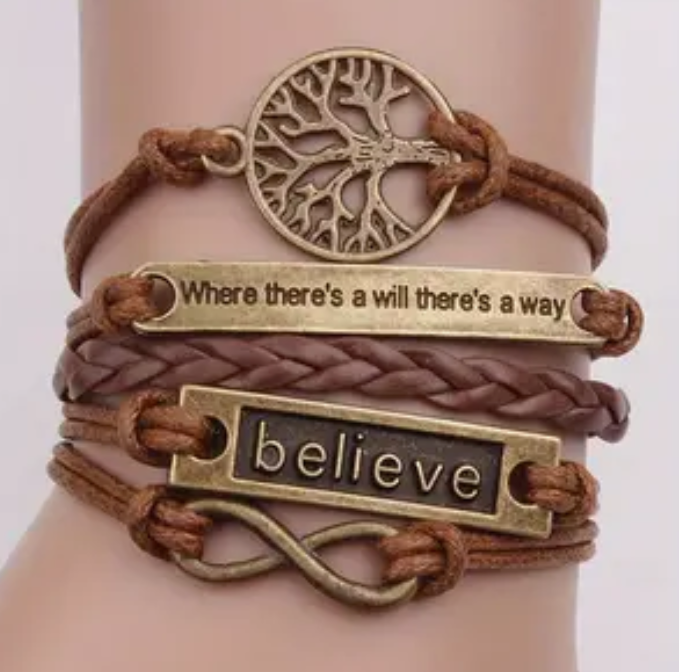 Tree of Life Vegan leather bracelet