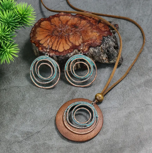 3 piece Bronze and Patina set