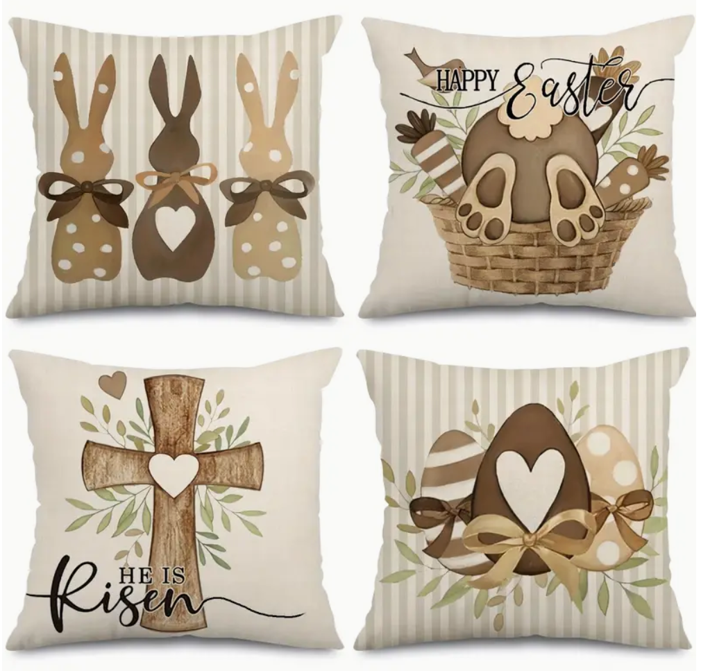 Easter Throw Pillow Covers