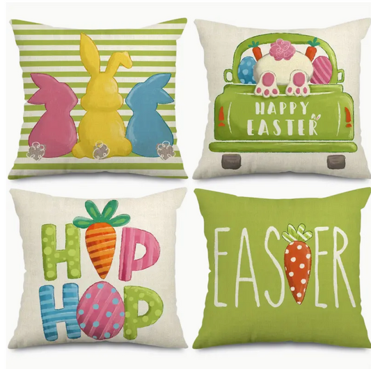 Colorful Easter Pillow Covers