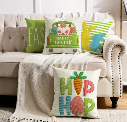 Colorful Easter Pillow Covers