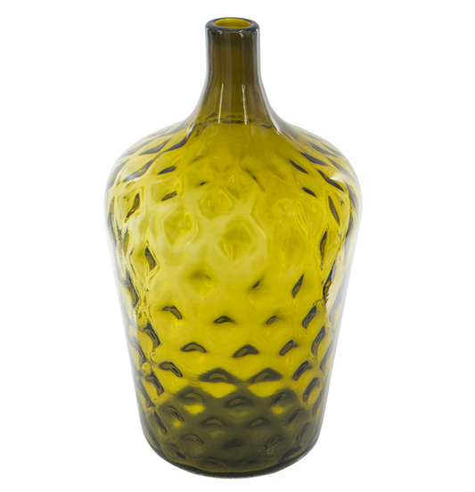 Palmgren Dimple Glass Demijohn Vase