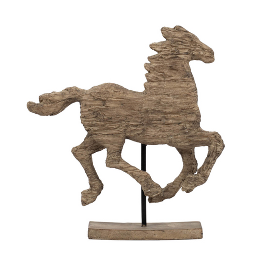 Defiance Spirited Polyresin Horse Accent