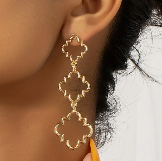 Quatrefoil Dangle Earrings