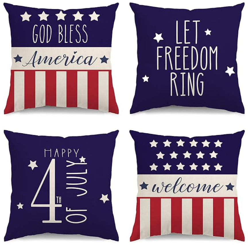 4th of July Pillow Covers