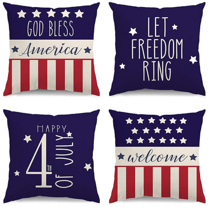 4th of July Pillow Covers