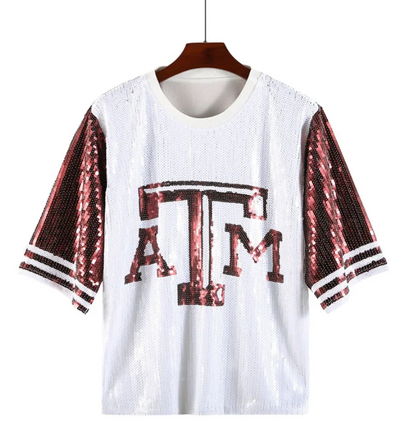 Sequin Team Jerseys - Crop/Short