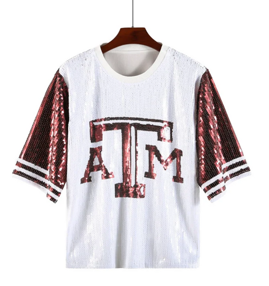 College Sequin Shirts