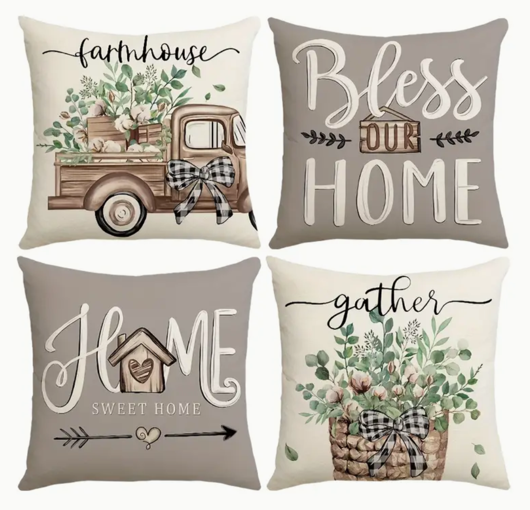 Farmhouse pillow covers